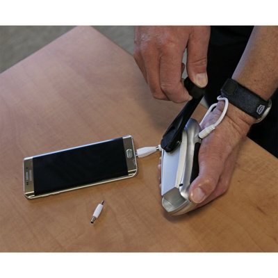 Three LED Rechargeable Wind-Up Torch - Two Brightness Levels - Micro USB