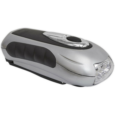 Three LED Rechargeable Wind-Up Torch - Two Brightness Levels - Micro USB