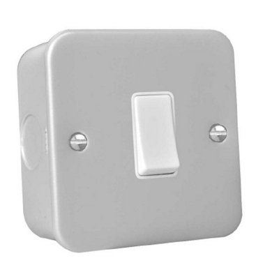 THRION MCSW1G2W High Quality Metal Clad 1 Gang 2 Way Light Switch
