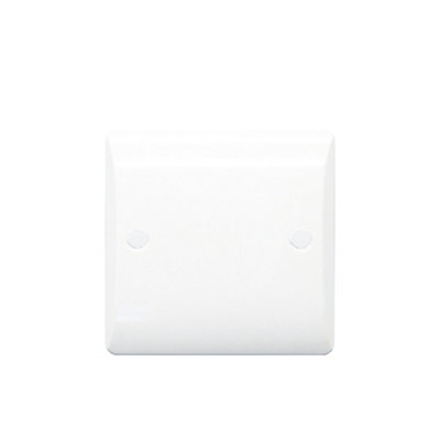 Thrion slbl1 high quality slimline white single gang blank plate