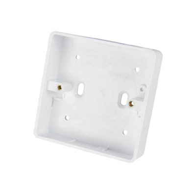 Thrion SLPAT1G47 Slimline Surface Mounting Pattress Boxes 1Gang 47mm Round Corner