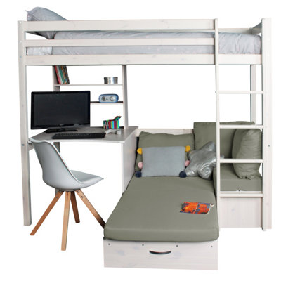 Thuka hit high sleeper 9 with futon silver