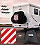 Thule 2,3 Bike Cover Ideal for Caravan & Motorhome Cycle Carrier Racks with Italian Warning Sign, Italy, Poland, Hungary