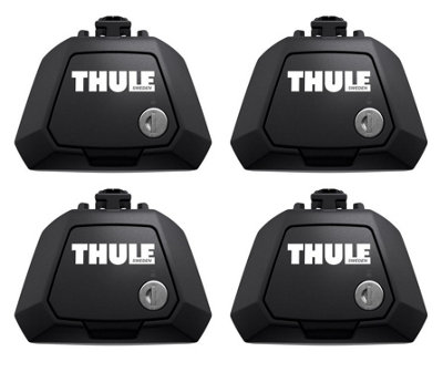 Thule 710410 Foot Pack Feet with Locks for Raised Rails