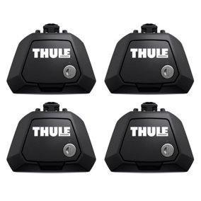 Thule 710410 Foot Pack Feet with Locks for Raised Rails