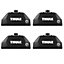 Thule 710600 Foot Pack Feet with Locks for Flush Roof Rails