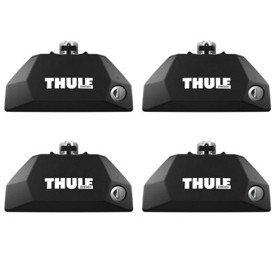 Pieds De Galerie Thule 400 Vintage - Pour Barres Carrées - 4 Vélos (occasion)