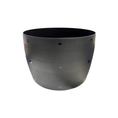 Thumbs Up Barrel Planter Black (30cm x 34cm)