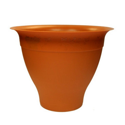 Thumbs Up Greenfields Round Planter Terracotta (16cm)