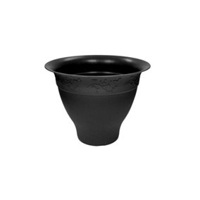 Thumbs Up Meadowfields Round Planter Black (60cm)