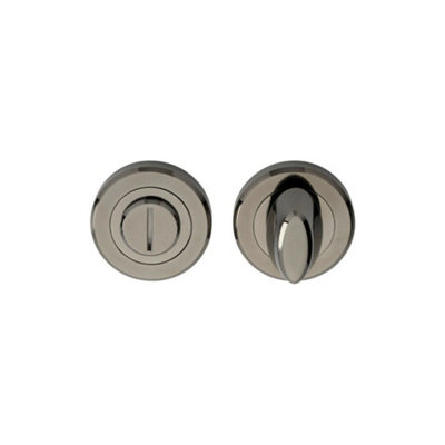 Thumbturn Lock and Release Handle Beveled Edge Concealed Fix Black Nickel