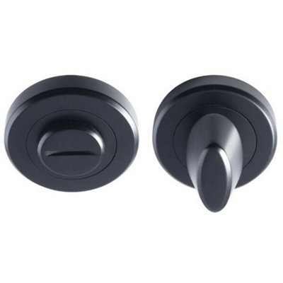 Thumbturn Lock and Release Handle Beveled Edge Concealed Fix Matt Black