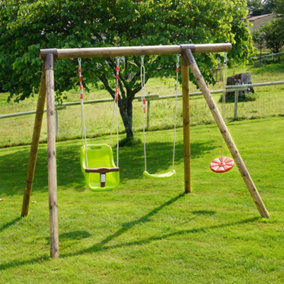 Tiago Childrens Wooden Garden Swing Set