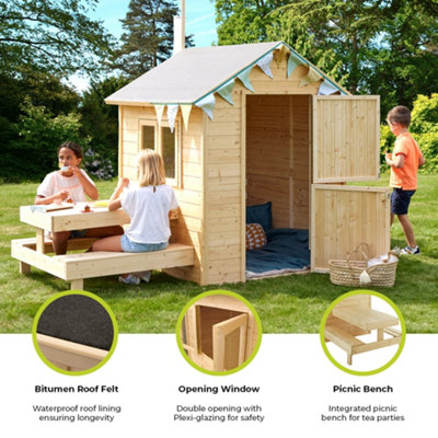 Tiana Playhouse with Picnic Bench 7 x 4 - 3