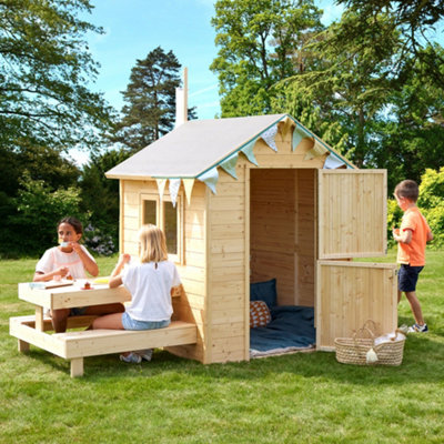Tiana Playhouse with Picnic Bench 7 x 4 - 4