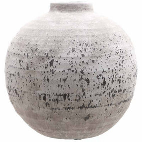 Tiber Large Vase - Ceramic - L36 x W36 x H36 cm - Stone