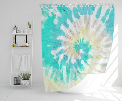 Tie dye pattern shibori print (Shower Curtain) / Default Title Price Comparisons | Compare The Build