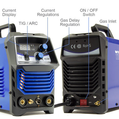 TIG DC MMA Welder Wolf Professional TIG 200 Combined - 6