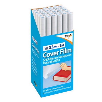 Tiger Book Cover Film 33cm x 1m (30 Rolls) Multi-colour (33cm x 1 Meter)