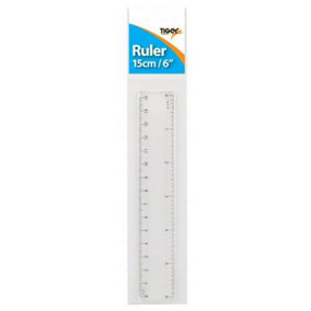 Tiger Chear Shatterproof Ruler Clear (One Size)
