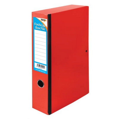 Tiger Foolscap A4 Box File Red (One Size)