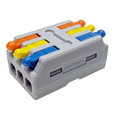 Tiger Power Supplies TGR-QC-3-3-B - 3 Way Quick Wire Inline Lever Lock ...