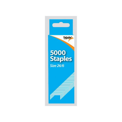 Tiger Staples (Pack of 5000) Grey (One Size)