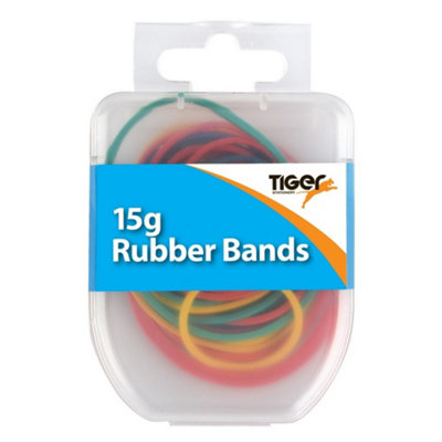 Tiger Stationery Essential Rubber Bands Multicoloured (One Size)