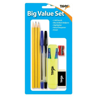 Tiger Stationery Set (Pack of 8) Multicoloured (One Size) Price Comparisons | Compare The Build