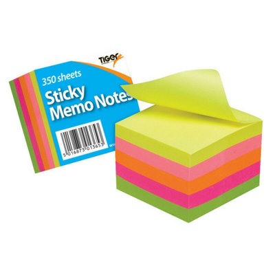 Tiger Stationery Sticky Notes Multicoloured (One Size)