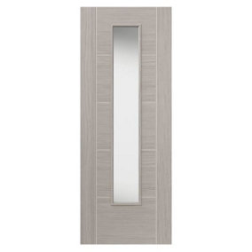Tigris Light Grey Glazed Laminate Internal Door