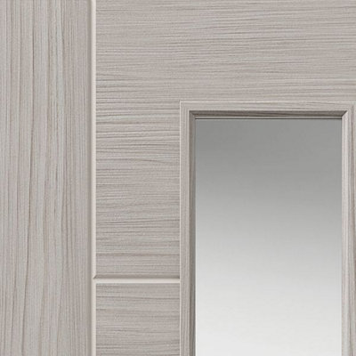 Tigris Light Grey Glazed Laminate Internal Door