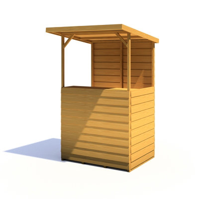 Tiki 4 x 3 Feet Garden Bar - Wood - L126.4 x W125.6 x H205.4 cm - 3