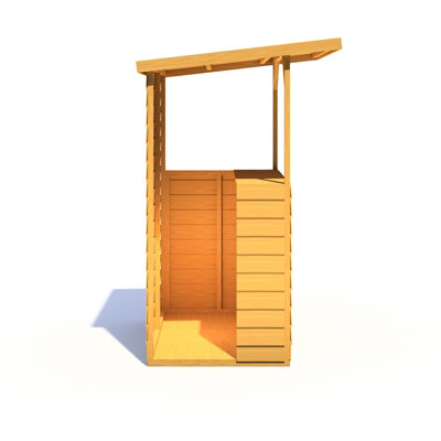 Tiki 4 x 3 Feet Garden Bar - Wood - L126.4 x W125.6 x H205.4 cm - 6