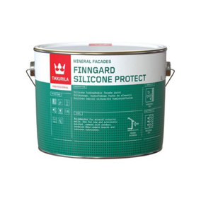 Tikkurila Finngard Silicone Protect Facade Paint - Smooth Matt Masonry Paint - 10 Litres