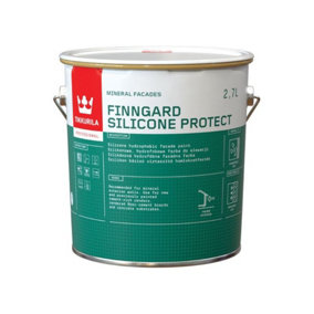 Tikkurila Finngard Silicone Protect Facade Paint - Smooth Matt Masonry Paint - 3 Litres