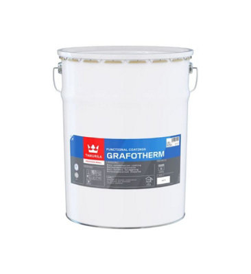 Tikkurila Grafotherm - Interior Anti-Condensation Paint - For Steel & Metal (Water-Based) - 18 Litres - Grey