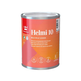 Tikkurila Helmi 10 - High Performance Matt Paint For Furniture & Wood (Water-Based & Ultra Low VOC) - 1 Litre