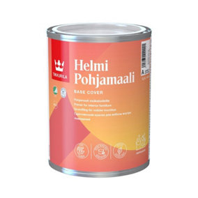 Tikkurila Helmi Primer - Base Cover Priming Paint For Interior Wood & Furniture - Quick Drying And Hard Wearing - 1 Litre