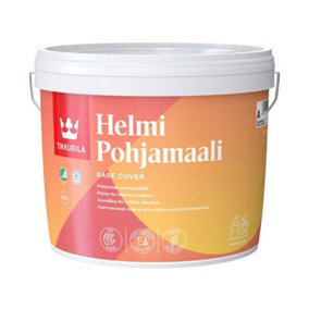 Tikkurila Helmi Primer - Base Cover Priming Paint For Interior Wood & Furniture - Quick Drying And Hard Wearing - 3 Litres