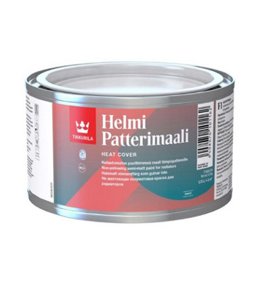 Tikkurila Helmi Radiator Paint - Non Yellowing, Heat Resistant Paint For Radiators - 0.3 Litres