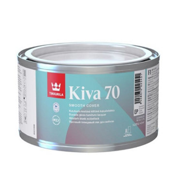 Tikkurila Kiva 70 - Gloss Lacquer For Wooden Furniture, Trim, Doors & Windows - 0.25 Litre