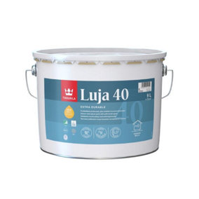 Tikkurila Luja 40 - Durable Anti Mould Semi-Gloss Paint For Humid Walls (Bathroom & Kitchen) - 10 Litres