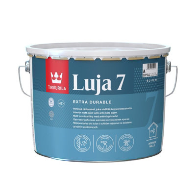 Tikkurila Luja 7 Durable Anti Mould Matt Paint For Humid Walls (Bathroom & Kitchen) 10