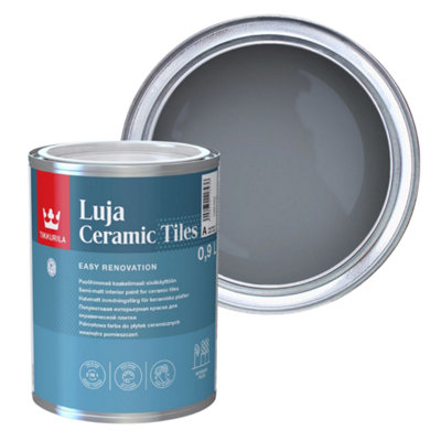 Tikkurila Luja Ceramic Tiles Paint - 1L in Surf S500