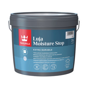 Tikkurila Luja Moisture Stop - Moisture resistant barrier for wet rooms and humid spaces - 3 litre
