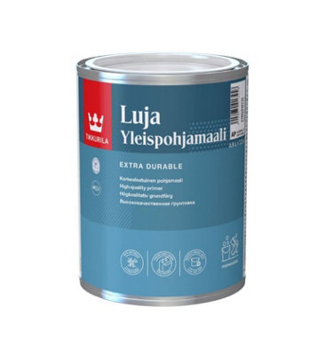 Tikkurila Luja Universal Primer - Anti Mould Primer Paint For Bathrooms & Kitchens - 1 Litre