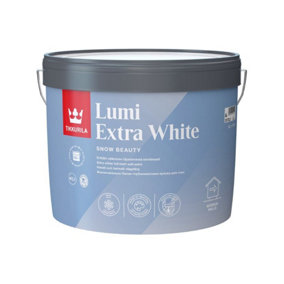 Tikkurila Lumi - Light-Enhancing Emulsion For Interior Walls & Ceilings - Extra White (Water-Based) - 10 Litres