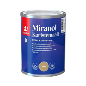 Tikkurila Miranol Decorative -  Copper Ultra High Gloss Paint For Wood & Metal - 1 Litre