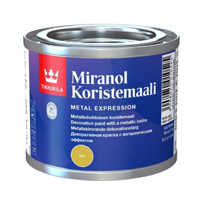 Tikkurila Miranol Decorative - Gold Ultra High Gloss Paint For Wood ...